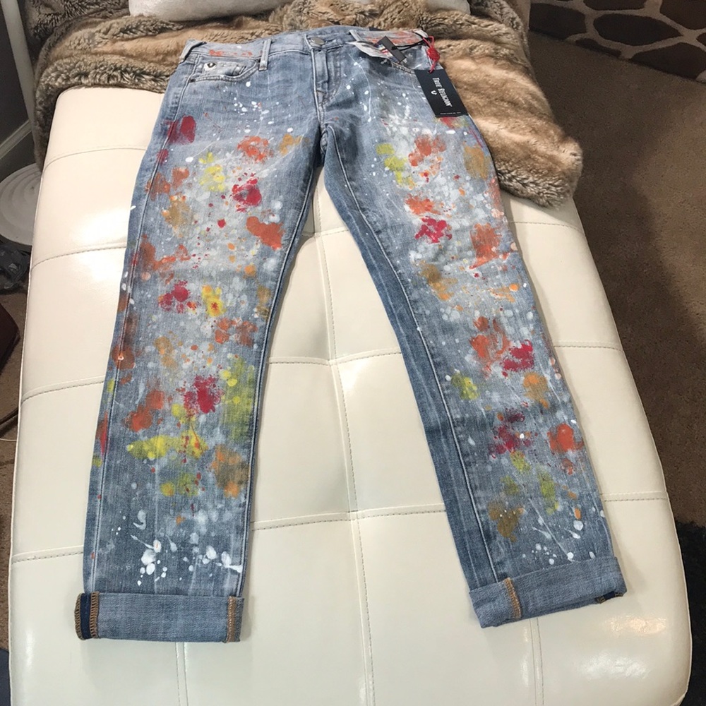 Women True Religion Cameron Slim Boyfriend Jeans